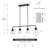 4 - Light Dimmable  Industrial Linear Kitchen Island Pendant Light