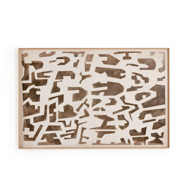 Block Sand II Print by Coup D'Esprit, 40" H x 60" W, Vertical Grain White Oak