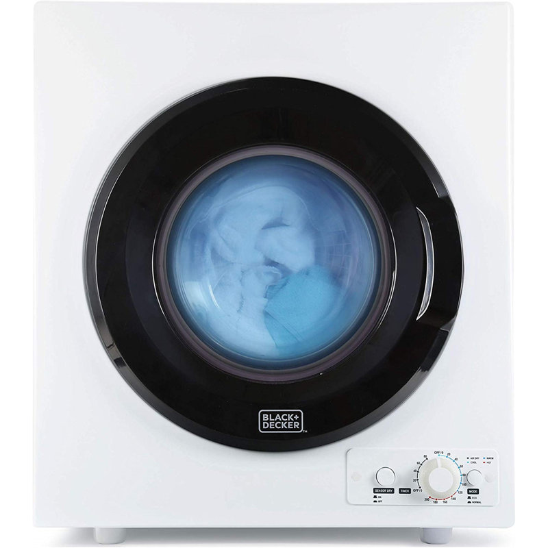 BCDPW Series BLACK+DECKER BCED26 Compact Dryer for Standard Wall Outlet, Small, 5 Modes, Load Volume 8.8 lbs