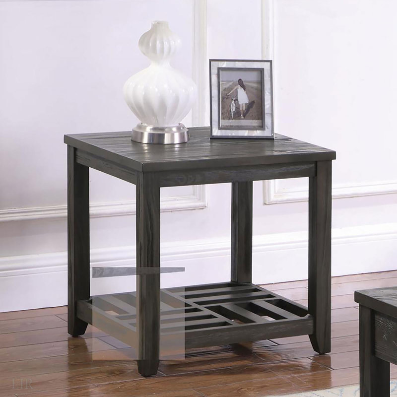Grey Rectangular End Table, End Table