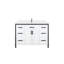 Meuble-lavabo blanc 48 po X P 22 po D, ensemble de dessus et robinet en marbre de culture-117970885