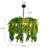 Natural Style Greenery Pendant Light With Chain Cord