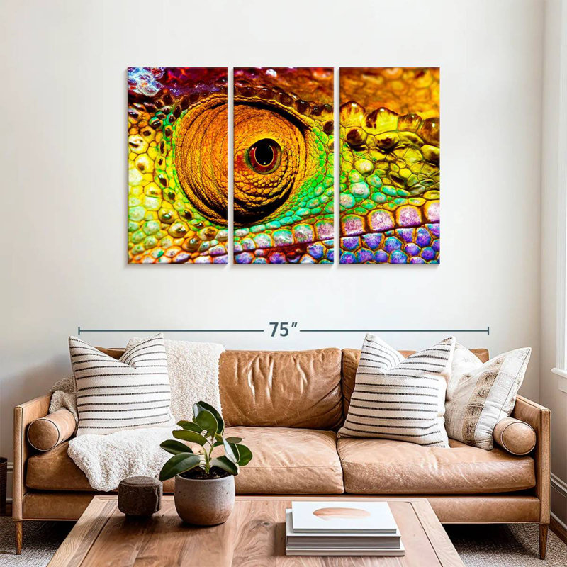 Eye Of Chameleon, 36" H x 57" W