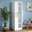 Armoire de cuisine avec étagère de rangement coulissante multifonctionnelle à plusieurs niveaux, armoire de rangement de ferme avec portes en verre, organisateurs de garde-manger