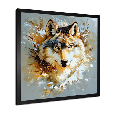 Watercolor Wolf Portrait - Wolf Print Wall Art