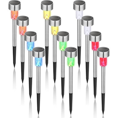 Stainless Steel Solar Powered Stainless Steel Pathway Light Pack