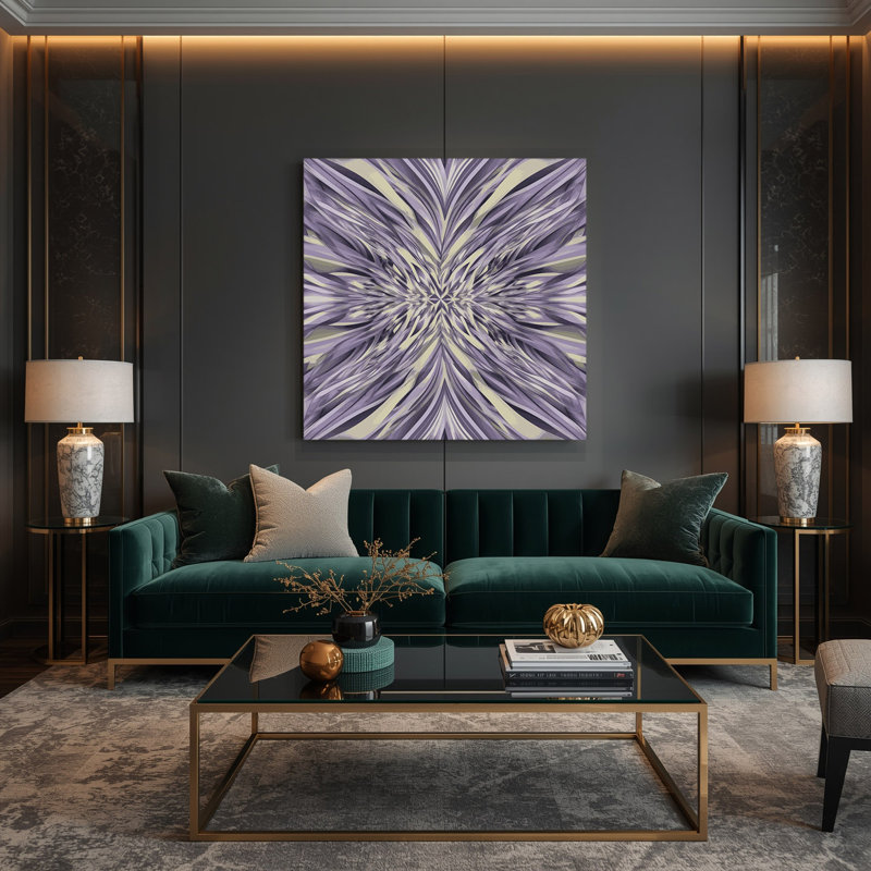 Art mural sur toile Op Art 73, H 12 po x l 12 po