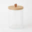 Crackle Glass Canister w/Lid-1322373845