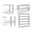 Hyller 75cm H x 150cm W Steel Geometric Bookcase