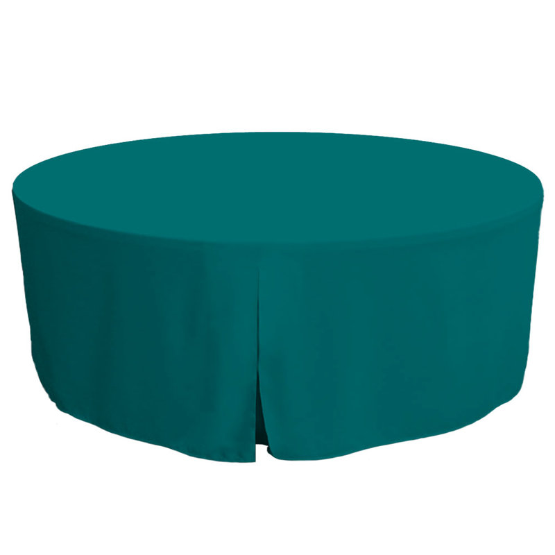 Tablevogue Round Table Cover, 72" L x 72" W, Natural