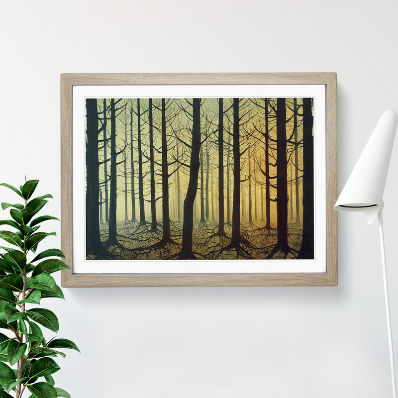 An Enthralling Forest - Framed Print, Black, 25cm H x 34cm W x 2cm D