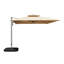 Parasol carré en porte-à-faux 10 'x 10' avec mât central beige (base non incluse)-1439403129-1439403131