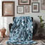 Dusty Blue Blossoms - 1 pièce Sherpa Premium-1028602318