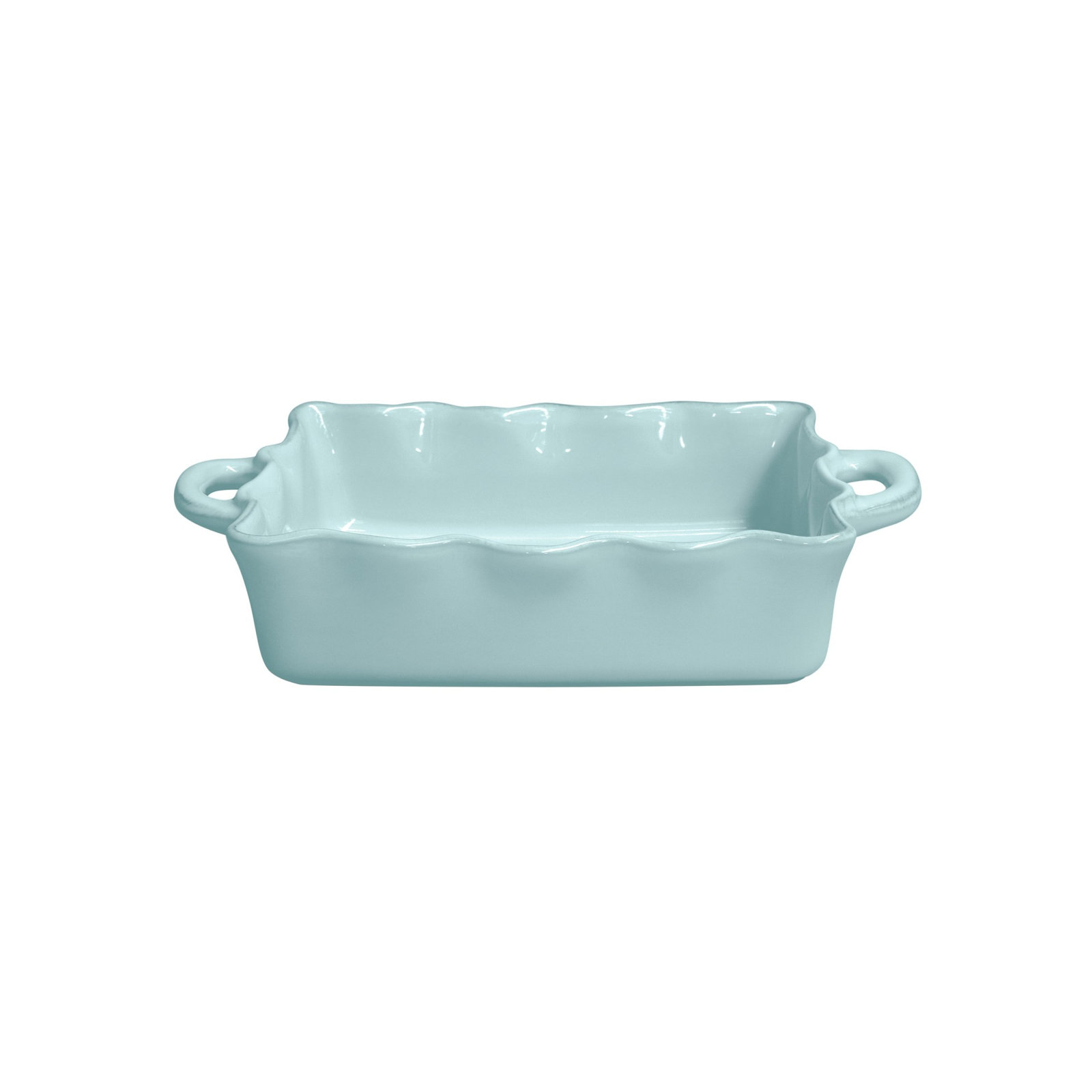 Cook and Host Rectangle Stoneware Baker, Robins Egg Blue