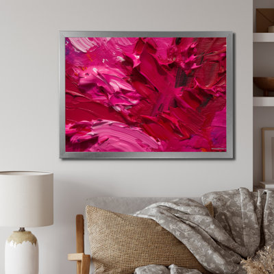 Viva Magenta Bliss Wildness - Décoration murale peinture abstraite