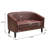 Oscar Tufted Faux Leather Upholstered Small Loveseat-2000466216