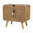 2-Drawer Nightstand Bedside Table Light Ash