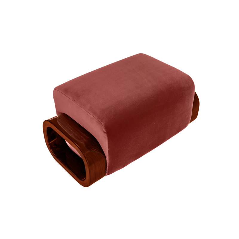 Cayenne Ottoman, Bittersweet Velvet