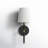 Quinley 1 - Light Wall Sconce In Matte Black With Brass Accents-1889439546