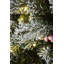 7ft Extra Full Green Spruce Flocked/Frosted Christmas Tree with 380 LED Lights-1992621498
