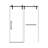 Lennon 44-48"x76" H Frameless Sliding Shower Door with 5/16" Tempered Glass & Stainless Steel Hardware-123252966