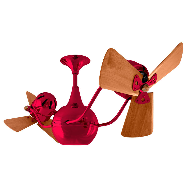 44" Vent-Bettina 3 Blade Ceiling Fan, Rubi