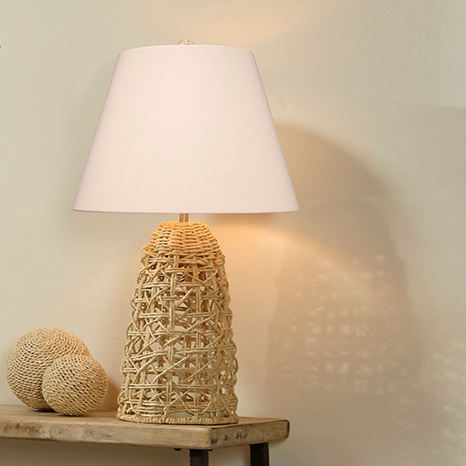 Rope table deals lamp