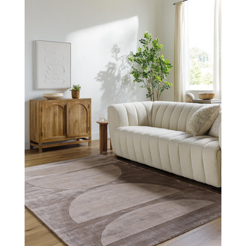 Nihitha Pier Hand Made Rug, Rectangle 9' x 12'