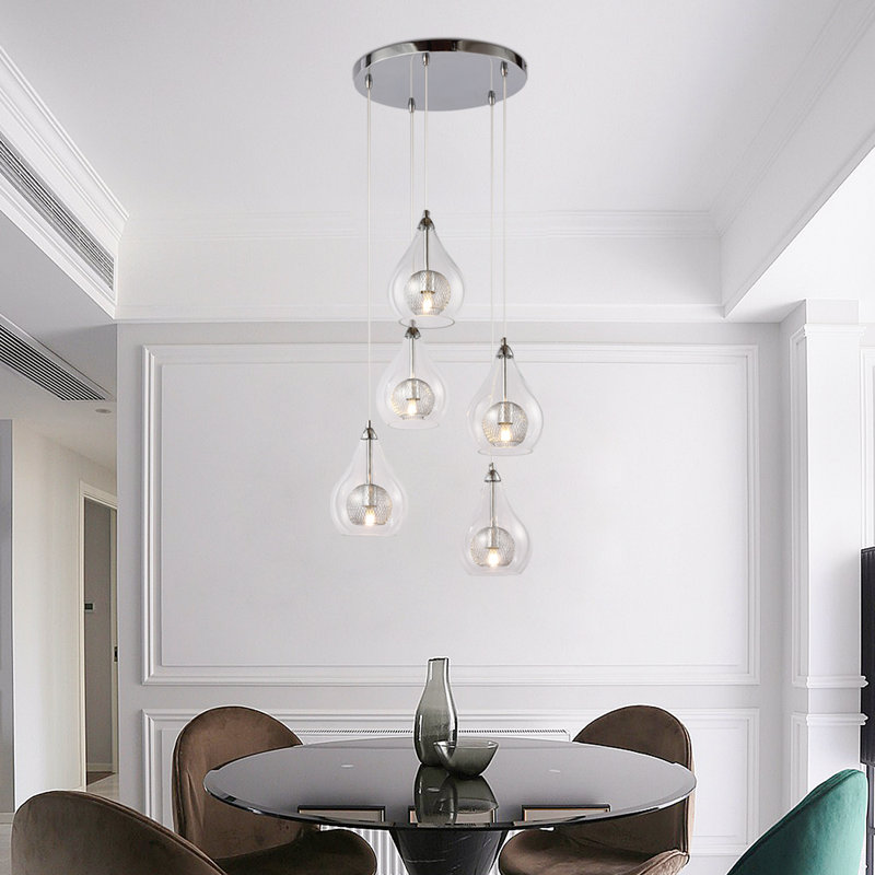 Luminaire suspendu 5 lumières Adilene