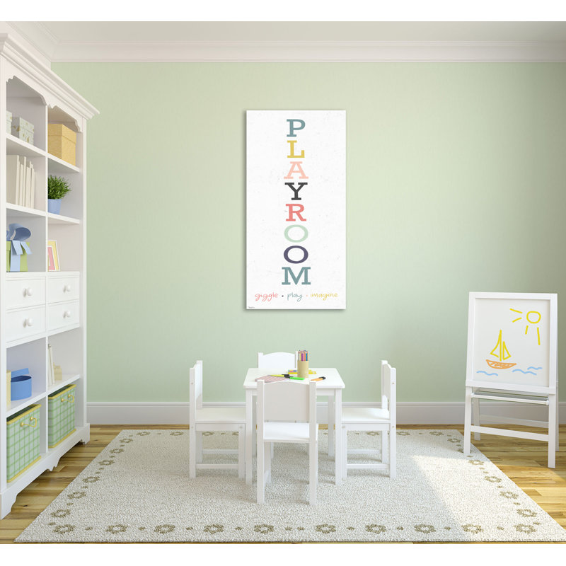 "Playroom 2", toile tendue par Gigi Louise, H 48 po x l 24 po x P 1,5 po