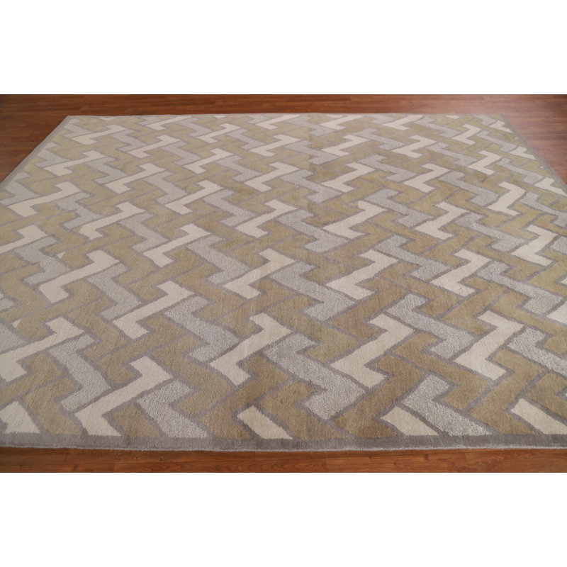 Tapis oriental géométrique Gabbeh 8 x 10
