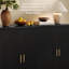  Buffet à panneaux cannelés de style moderne minimaliste de 47,3 po de largeur (ensemble de 2)-839123368