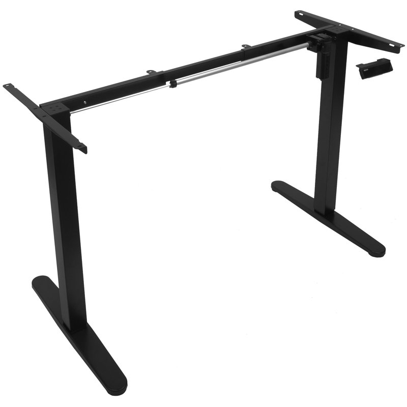 Single Motor Electric Standing Desk Base, Black