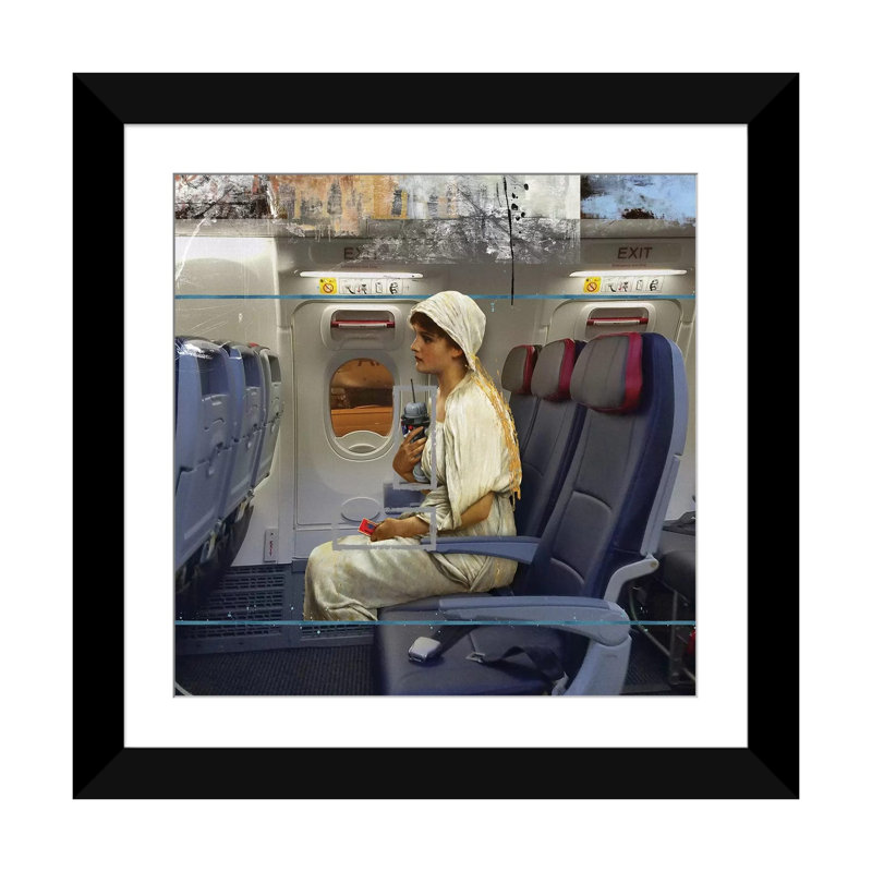 « before me leave », impression sur toile, H 24 po x l 24 po x P 1 po, Papier d'art encadré noir, Blanc