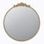Miroir rond, miroir mural avec cadre en métal pour salle de bain