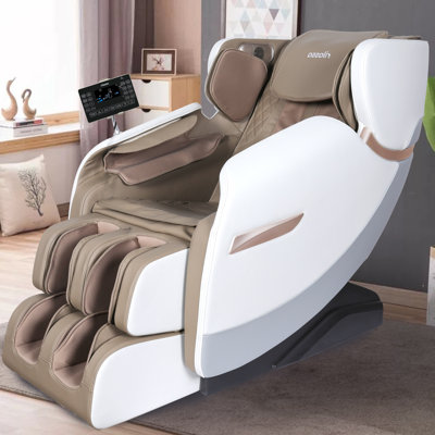 Fauteuil de massage chauffant en similicuir