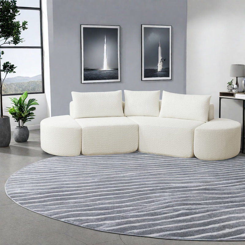 Versatile Modular Sofas In Premium Chenille, Modern Design For Home