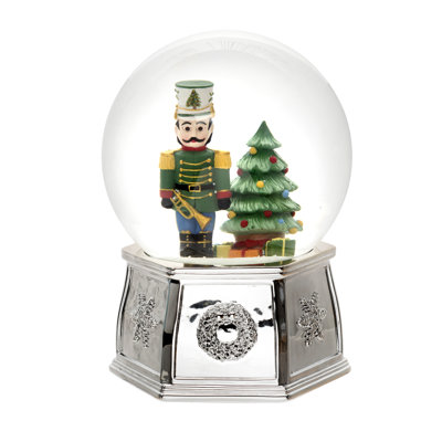 Spode Christmas Tree Nutcracker Snowglobe Music 6.5