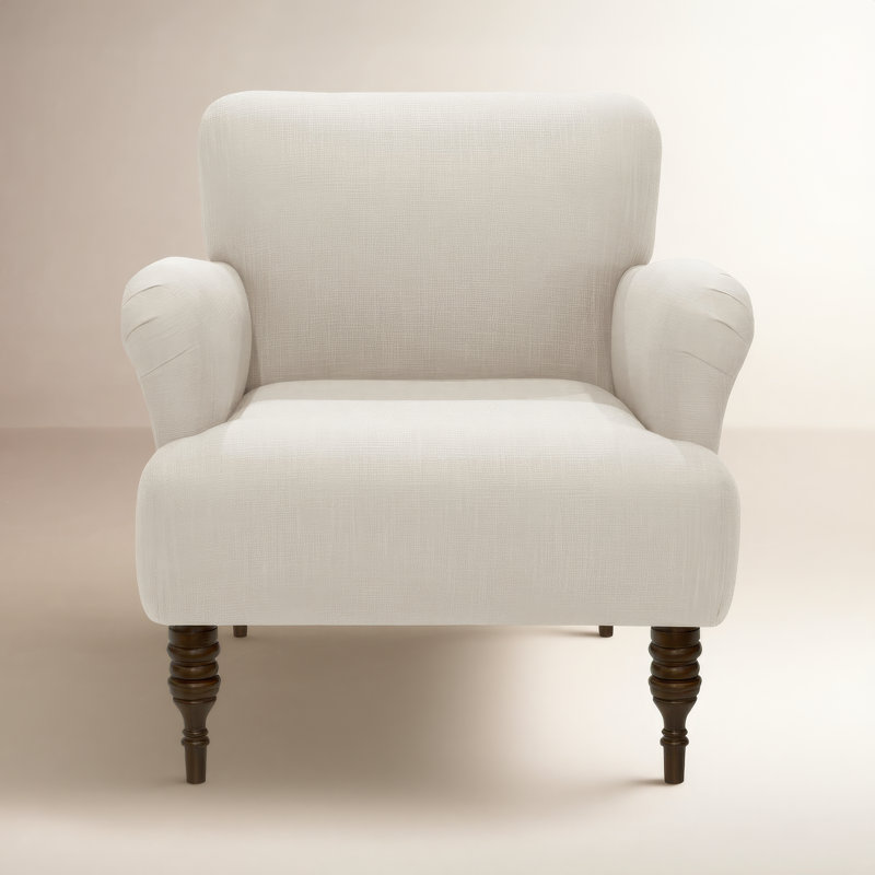 Allura Upholstered Armchair, Classic Talc Linen