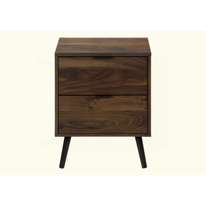 Accent Table, Bedroom, End, Living Room, Nightstand, Side Table, Storage Drawer, Walnut