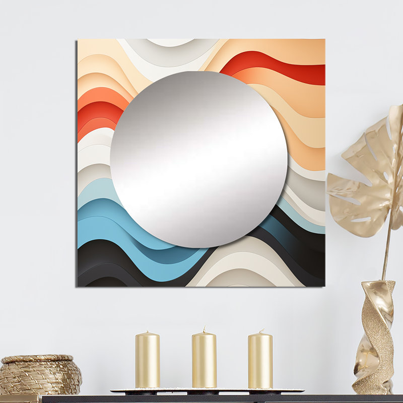 Nastacia - Miroir mural moderne décoratif pour chambre à coucher, 36 po x 36 po