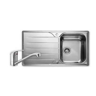 Albion 950 x 508mm single bowl pack - TMO40CM/