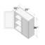 Armoire murale de cuisine standard l 30 po x P 12 po x H 36 po prête à assembler Casainc