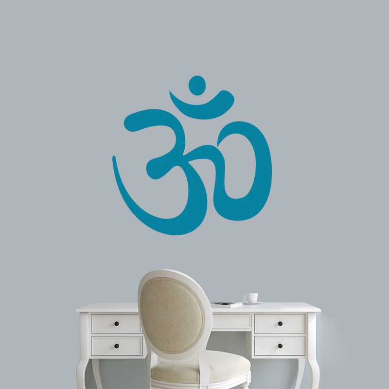 Adhésif décoratif Om, Bleu sarcelle