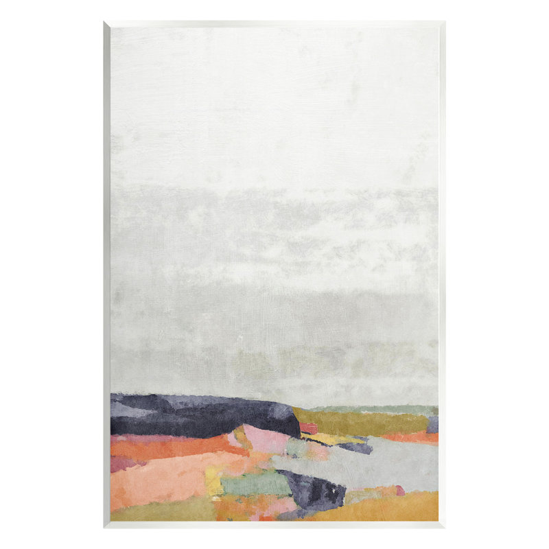 Art mural moderne paysage de teinte moderne par Suzanne Nicoll, Bois sans cadre, H 15 po x l 10 po x P 0,5 po