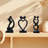 Kissing Lovers Statue Abstract Sculpture Resin Statues For Home Decor Modern Home Office Desktop Shelf Bookshelf Decor-1600170452