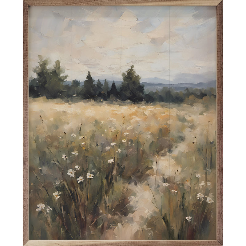 Dirt Road In A Field, 40" H x 32" W x 1" D