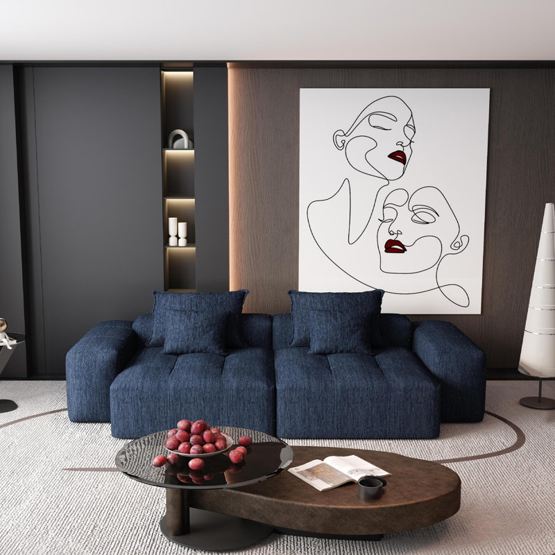 Canapé modulaire surdimensionné Modern, Bleu