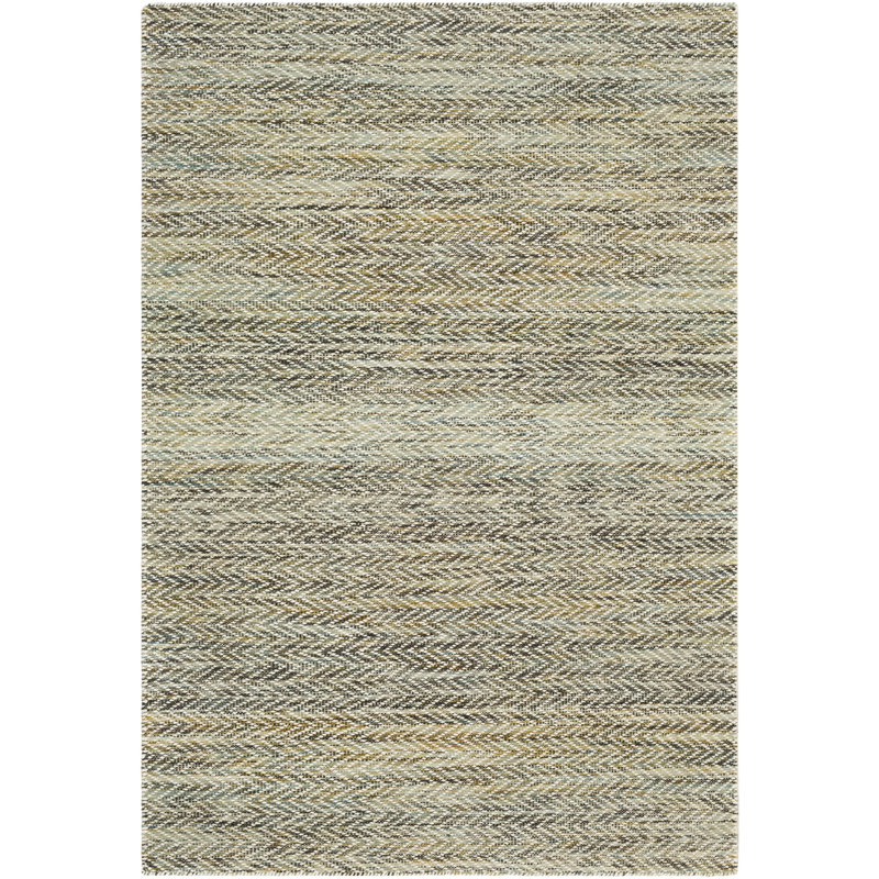 Flatweave Wool Chevron Indoor Rug, Rectangle 2' x 3'