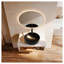 Meuble-lavabo flottant de 30 po avec lavabo vasque rond noir mat, meuble-lavabo mural avec rangement ouvert, finition blanche avec comptoir durable, conception moderne peu encombrante (livré dans 2 boîtes)-214441250